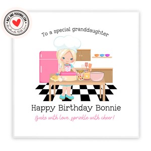 chef, cuisinier, boulanger | Félicitations, bonne chance, bravo, carte de joyeux anniversaire pour elle, fille, amie, soeur, petite-fille, nièce