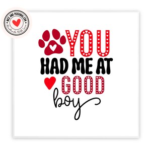 Me conquistaste con un buen chico / Tarjeta para perro / Tarjeta para gato / Tarjeta para mascota / Tarjeta para él, ella, esposo, esposa, novio, novia, pareja, mejor amigo, prometido