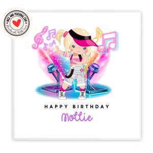 Breakdancer Card, Dancer Card / Congratulazioni, Buona Fortuna, Ben Fatto, Buon Compleanno Card per Lei, Figlia, Amica, Nipote 02