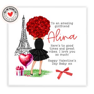 Ti amo biglietto con fiocco / biglietto di San Valentino per lui, lei, marito, moglie, fidanzato, fidanzata, partner, migliore amico, promessa sposa, dolce metà 01