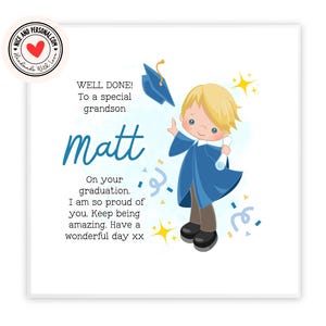 de remise des diplômes pour enfants | Félicitations, bravo carte de voeux pour lui, fils, petit-fils, neveu, petit garçon, carte de remise des diplômes de la maternelle 04