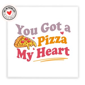 Cartão You Got A Pizza My Heart | Cartão de Dia dos Namorados para Ele, Ela, Marido, Esposa, Namorado, Namorada, Parceiro, Melhor Amigo, Noivo, Outra Metade