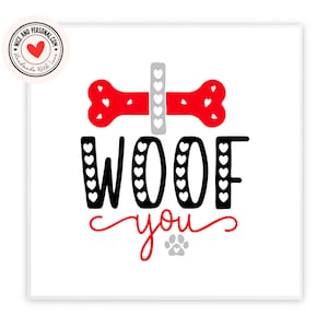 Te quiero mucho / Tarjeta para perro / Tarjeta para gato / Tarjeta para mascota / Tarjeta para él, ella, esposo, esposa, novio, novia, pareja, mejor amigo, prometido 03
