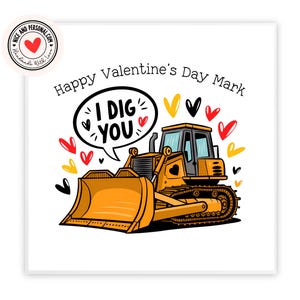 Je vous creuse carte de vœux | Carte de Saint-Valentin pour lui, elle, mari, femme, petit ami, petite amie, partenaire, meilleur ami, fiancé, autre moitié 02
