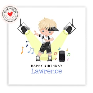 Tarjeta de breakdancer, tarjeta de bailarina / Felicitaciones, buena suerte, bien hecho, tarjeta de feliz cumpleaños para él, hijo, amigo, hermano, nieto 02