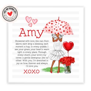 Romantico biglietto "Ti amo" / biglietto di San Valentino per lui, lei, marito, moglie, fidanzato, fidanzata, partner, migliore amico, promessa sposa, altra metà