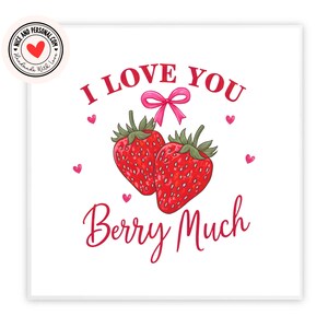 Je t'aime beaucoup carte | Carte de Saint-Valentin pour lui, elle, mari, femme, petit ami, petite amie, partenaire, meilleur ami, fiancé, autre moitié
