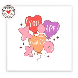 Eres digna, hermosa y lo suficientemente amada / Tarjeta con cita bíblica para ella, hija, esposa, novia, nieta, mejor amiga, sobrina, amiga 03