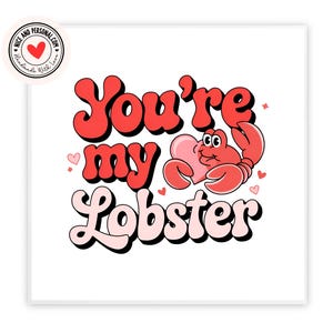 Cartão You're My Lobster | Cartão de Dia dos Namorados para Ele, Ela, Marido, Esposa, Namorado, Namorada, Parceiro, Melhor Amigo, Noivo, Outra Metade