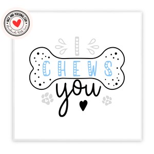 Te mastico / Tarjeta para perro / Tarjeta para gato / Tarjeta para mascota / Tarjeta para él, ella, esposo, esposa, novio, novia, pareja, mejor amigo, prometido