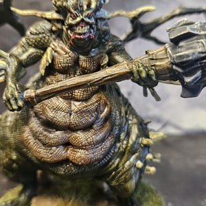 Demonio del Asilo – Miniatura pintada a mano + Tarjeta de estadísticas 5e / Dark Souls Dungeons and Dragons