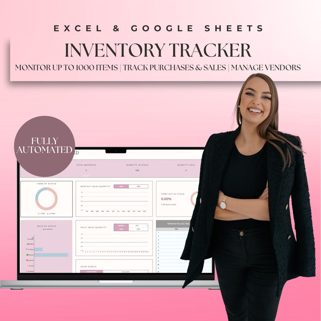 Inventory Management Spreadsheet | Small Business Inventory Tracker ...