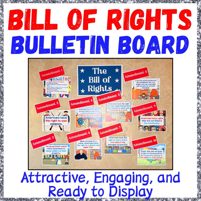 Bill of Rights Bulletin Board - Etsy