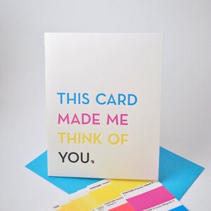 Neutraface Type Nerd CMYK Card