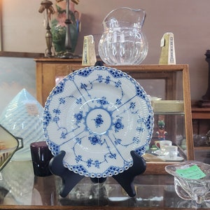 Royal Copenhagen Blue Fluted Full Lace Dinner Plate
