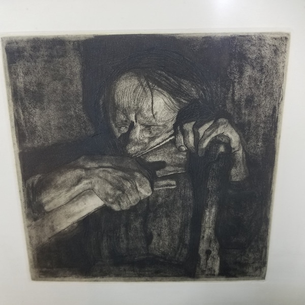 Kathe Schmidt Kollwitz etching