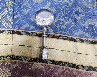 Gorham silver baby rattle