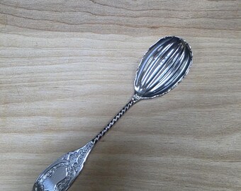 Cuchara de azúcar de plata de ley Francis A. Bunnell
