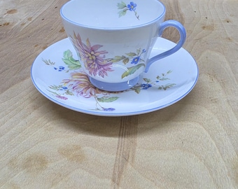 Taza y platillo Shelley Crisantemo