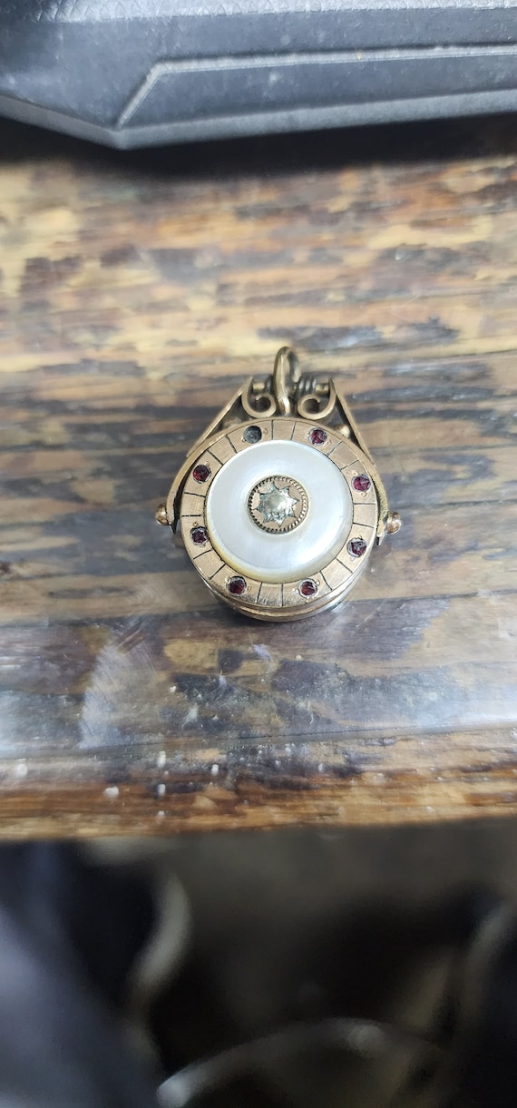 Victorian gold plated watch fob/locket