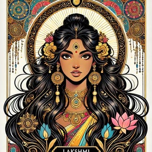 Goddess Lakshmi Illustration
