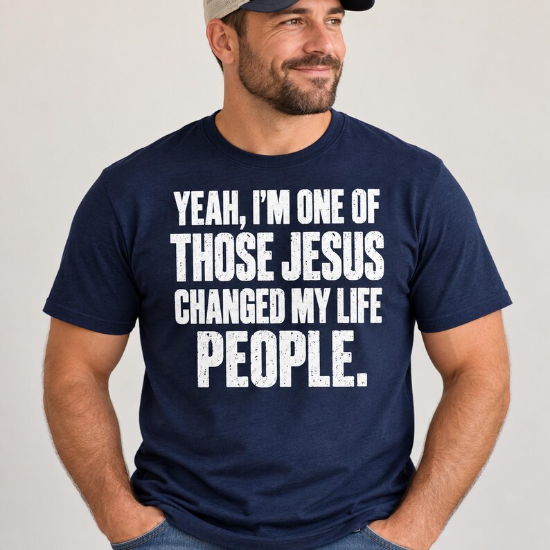 Jesus Changed My Life People PNG, Christian Faith Quote, Transparent ...