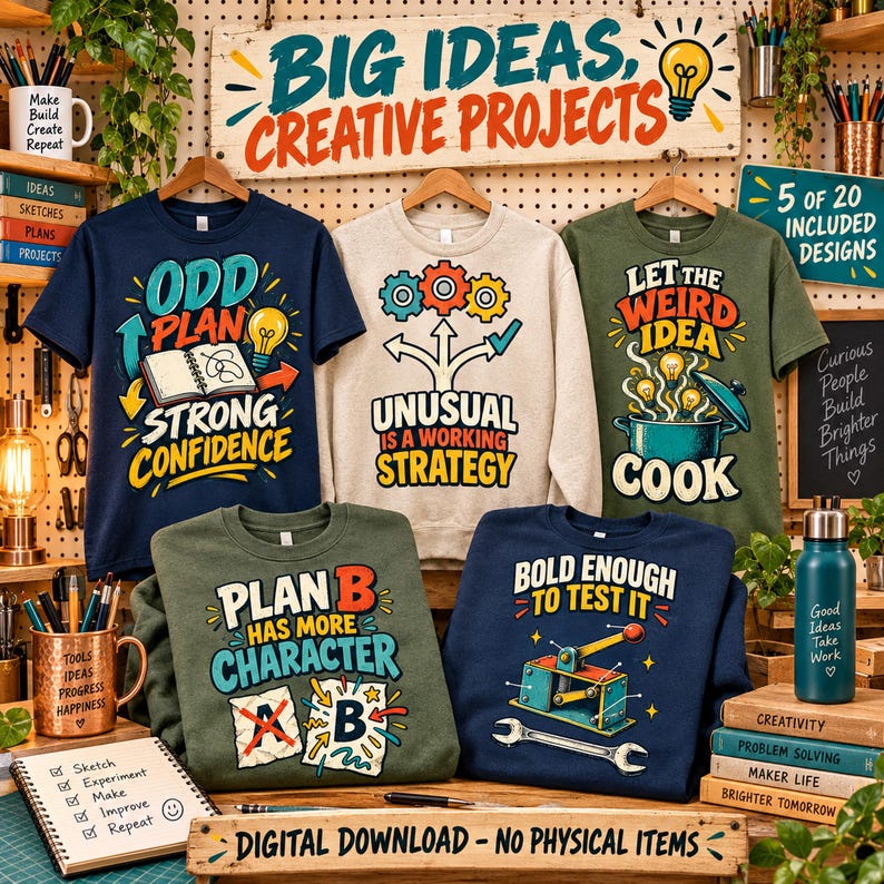 Maker and Engineer PNG Bundle, 20 Crochet, Scrapbook and Creative Hobby ...