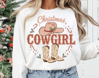 Jul Cowgirl PNG, westernstövlar och hatt Clipart (digital nedladdning)