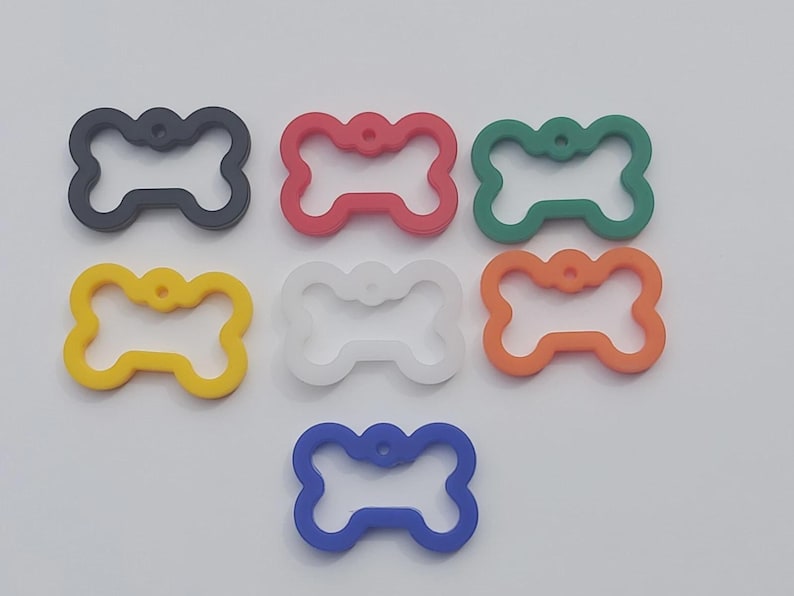 Pet Bone Dog Tag Silencer 7 Color Choices-Buy 2 Get 1 Free-F