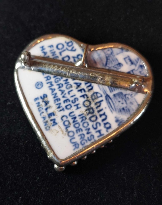 Artist Signed Handmade Heart Pendant Pin Marked S… - image 7