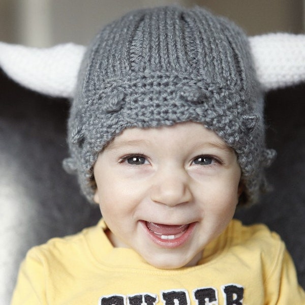 Viking Helmet - knit and crochet pattern instructions