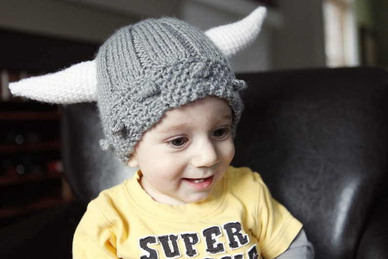 Viking Helmet knit and crochet pattern instructions image 5