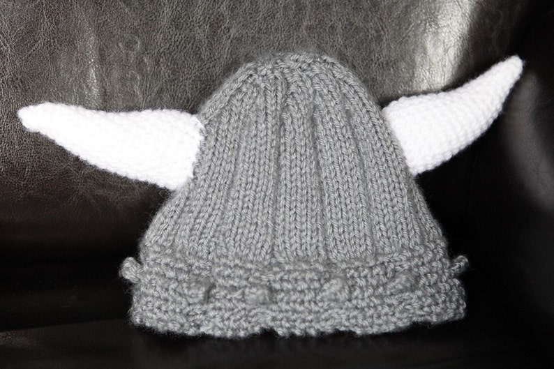 Viking Helmet knit and crochet pattern instructions image 4