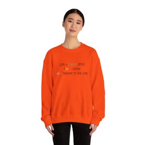 Faith-Inspired Crewneck Sweatshirt | Life Christ Jesus | Christian Apparel, Inspirational Gift, Cozy Clothing for Believers