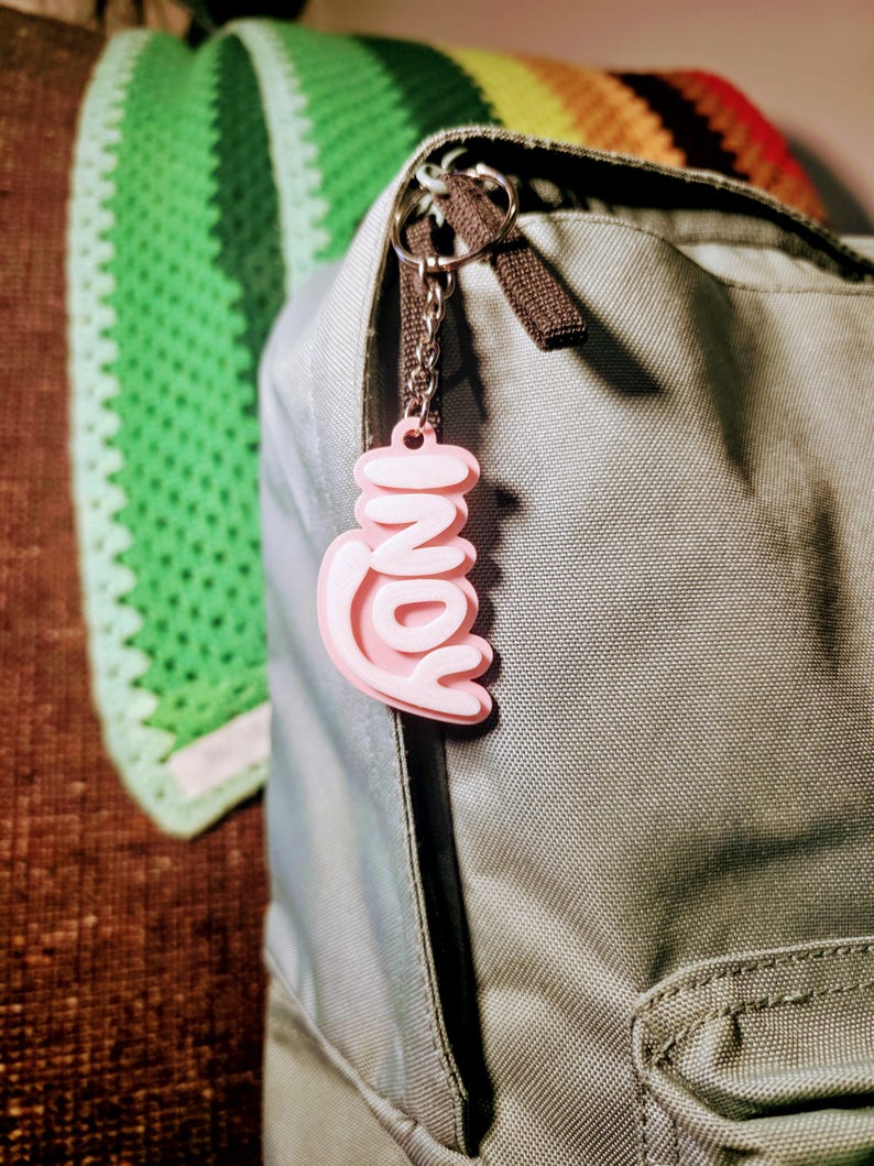 Personalised Bluey-style Backpack Tags or Keychain – Custom Name Labels ...