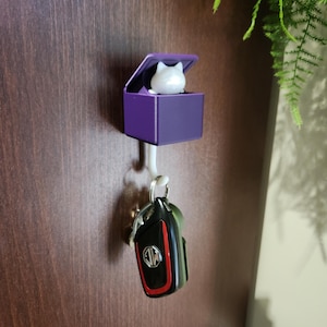 Peek-a-Boo Cat Key Hook – Fun Key Holder, Creative Key Organizer, Cute Cat Motion Key Hook, Key Holder
