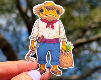 Sapo concho moda jibaro stickers, plannerstickers, computerstickers, vinylstickers op Latijns-Amerikaanse stickers, Puerto Rico, sapo concho