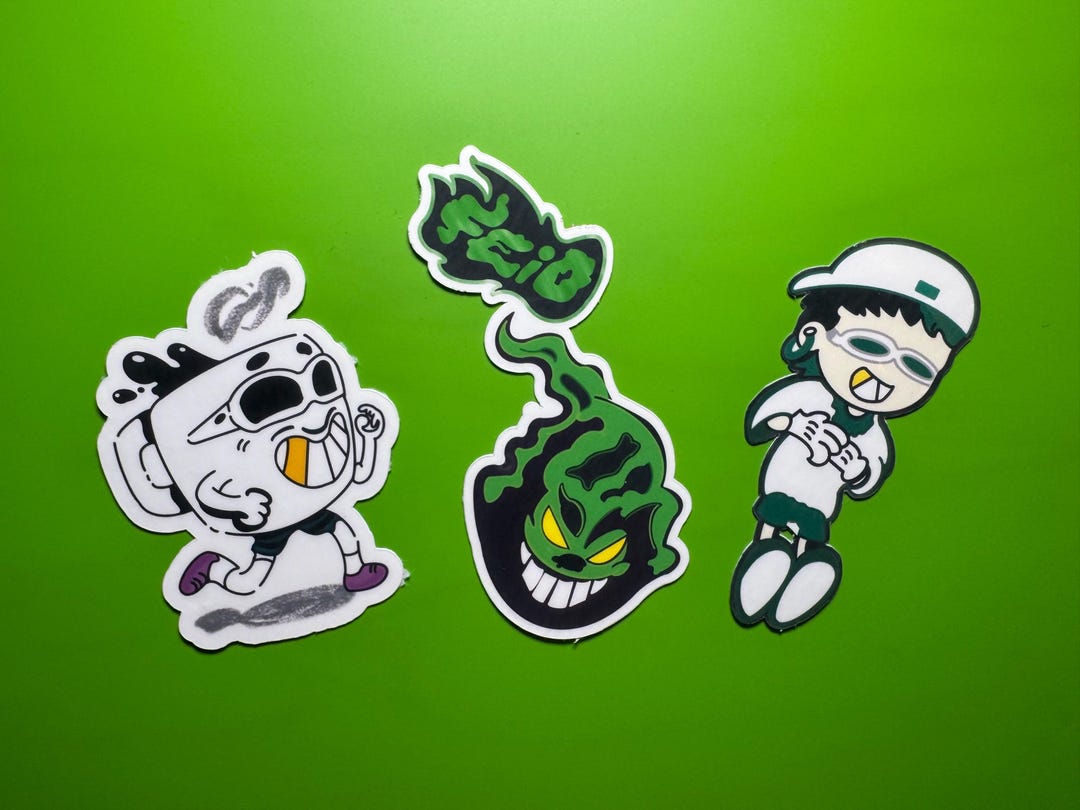 Feid Stickers Pack – Reggaeton Aesthetic Vinyl Stickers, Colombian