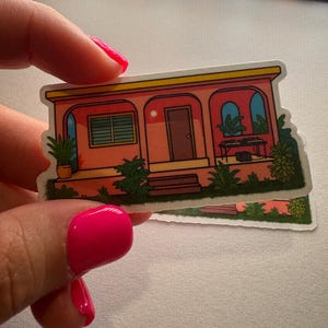 La casita, stickers, Planner Stickers, computer stickers, vinyl stickers -- Latin stickers, Puerto Rico, Bad Bunny Residency! zdjęcie 2