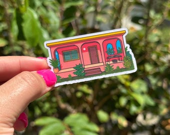 La casita, stickers, Planner Stickers, computer stickers, vinyl stickers -- Latin stickers, Puerto Rico, Bad Bunny Residency!