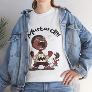 Colors K L  Mustard Meme T-Shirt, GNX Reference Tee, Funny Unisex Cotton Jersey, Hip Hop Music Graphic Shirt