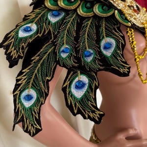 Da neena c0733c peacock warrior men man male parade rio dancer pageant samba costume set xs - xl image 10