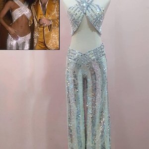 Da neena m1035 cher & elton john showgirl stage vegas dance costume xs-xl