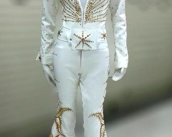 Da neena tailor made crystal the king cape jumpsuit costume