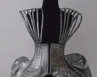 Da neena t030 gaga sexy astronaut corset leather costume xs-xl