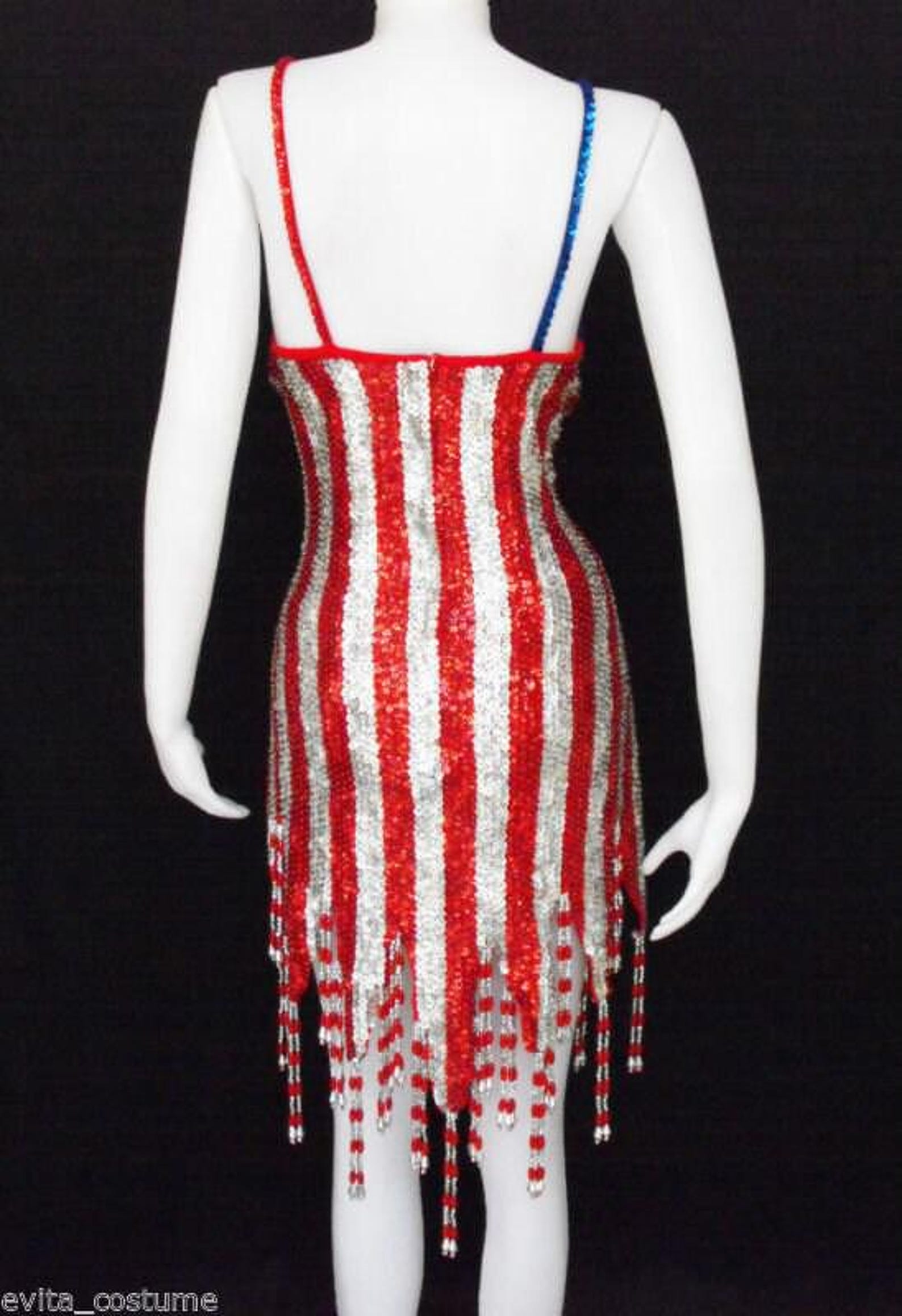 Da Neena M008 Flag Party Latin Dance Drag Queen Sequin Dress Xs-xl - Etsy