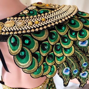 Da neena c0733c peacock warrior men man male parade rio dancer pageant samba costume set xs - xl image 5
