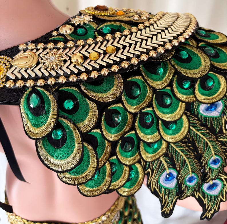 Da neena c0733c peacock warrior men man male parade rio dancer pageant samba costume set xs - xl image 5