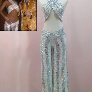 Da neena m1035 cher & elton john showgirl stage vegas dance costume xs-xl