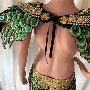 Da neena c0733c peacock warrior men man male parade rio dancer pageant samba costume set xs - xl image 7